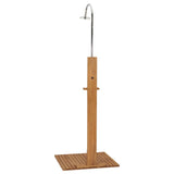 Garden Shower 75x75x210 cm Solid Teak Wood 312276