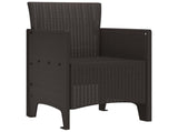 Garden Chair 2 pcs Brown 53 x 49 x 85 cm Polypropylene 847453