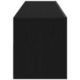 TV Cabinet with LED Black Oak 120 x 35 x 40 cm Engineered Wood 862559
