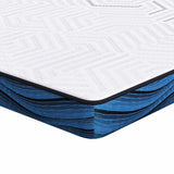 Mattress Topper White 140 x 200 x 8 cm Jaquard Fabric 4106271