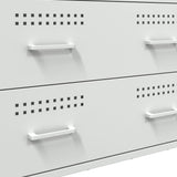 Sideboard White 68x39x89 cm Steel 842987