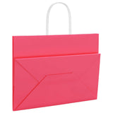 Paper Bags 250 pcs with Handles Pink 32x17x25 cm 4101677