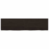 Bathroom Countertop Dark Brown 160x40x cm Treated Solid Wood 3156252
