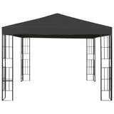 Gazebo with LED String Lights 3x3 m Anthracite 3070322
