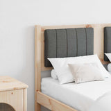 Upholstered Headboard Brown 120 cm Solid Pine Wood 879075