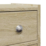 Narrow Bathroom Cupboard with Wheels Sonoma Oak Engineered Wood 855288
