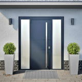 Garden Planters 35x35x75 cm 2 pcs Galvanised Steel 851091