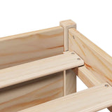 Bookcase Bed without Mattress 120x190cm Small Double Solid Wood Pine 3322351