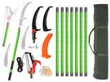 30ft Manual Pole Saw, Lightweight Tree Trimmers Long Handle Pruner Set, Sharp Steel Blade and 70790461