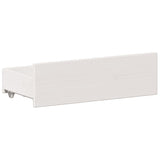 Bookcase Bed without Mattress White 140x190 cm Solid Wood Pine 3308934