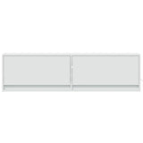 TV Wall Cabinet with LED Lights White 140x31x38 cm 852369
