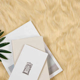 Faux Sheepskin Rug TAFALLA Cream 160 x 160 cm Polyester 42021510