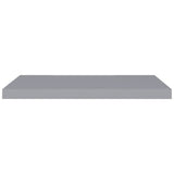 ZNTS Floating Wall Shelves 4 pcs Grey 80x23.5x3.8 cm MDF 323858