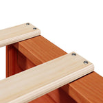 ZNTS Bed Frame without Mattress Wax Brown 200x200 cm Solid Wood Pine 3302308