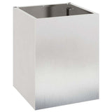 Garden Planter Stainless Steel 32 x 32 x 40 cm Stainless Steel 876347