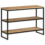 Console Table 100x35x70 cm Solid Rough Wood Mango 374075