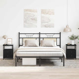 Bedside Cabinets 2 pcs Black Oak 34x35.5x50 cm Engineered Wood 862138