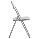 Folding Chair 8 pcs White and Grey 48 x 43.5 x 81 cm 42029063
