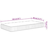 Pocket Spring Mattress for Kids Medium 80x160 cm 372807