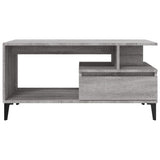 Coffee Table Grey Sonoma 90x49x45 cm Engineered Wood 819626