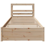 Bed Frame with Headboard without Mattress 75x190 cm Small Single 3305979