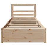 Bed Frame with Headboard without Mattress 75x190 cm 3305979