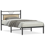 Bed Frame without Mattress Sonoma Oak 107x203 cm Engineered Wood 4106788