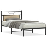 Bed Frame without Mattress Sonoma Oak 107x203 cm Engineered Wood 4106788