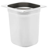Gastronorm Containers 8 pcs GN 1/6 200 mm Stainless Steel 50909
