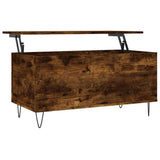 Coffee Table Smoked Oak 90x44.5x45 cm Engineered Wood 830977