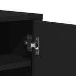 Shoe Cabinet Black 60x35x70 cm Engineered Wood 808919