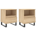 ZNTS Bedside Cabinets 2 pcs Sonoma Oak 40x35x50 cm Engineered Wood 830643