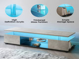 TV Stand for 60 Inch TV LED Gaming Entertainment Center Media Storage Console Table with Large Side T3272P533975
