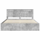 Bed Frame with Headboard Concerte 200 x 200 cm Solid Pine Wood 3410051