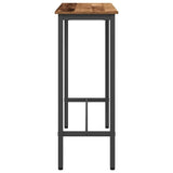 Table Old Wood 100 x 40 x 100.5 cm Engineered Wood and Steel 873742