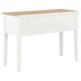 280069 Writing Desk White 109,5x45x77,5 cm Wood