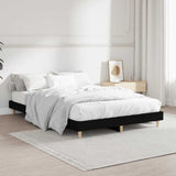 Bed Frame without Mattress Black 120x190 cm Small Double Engineered Wood 832086