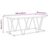 Coffee Table Old Wood 100 x 50 x 40 cm 869712
