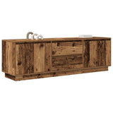 TV Cabinet with LED Lights Old Wood 160.5x41x50 cm 3328433