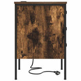 Bedside Cabinet with Drawer 2 pcs Smoked Oak 42 x 41 x 61 cm 859485