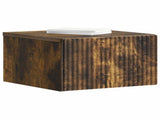 Wall-Mounted Bedside Cabinet 2 pcs Smoked Oak 33 x 34.5 x 20 cm 898436