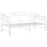 Sofa Bed Frame White Powder-coated metal Single 324765