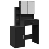 Dressing Table with Cabinet Black 80x35x132 cm 848235