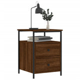 Bedside Cabinet Brown Oak 44x45x60 cm Engineered Wood 826011