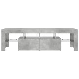 TV Cabinet with LED Lights Concrete Grey 140x36.5x40 cm 804368