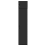 Slim Storage Cabinet Black 45x42.5x225 cm Engineered Wood 3281288
