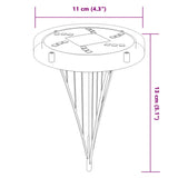 Solar Ground Lights with Ground Spikes Outdoor 12 pcs Warm White 4008197