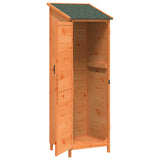 Garden Shed with Roof Brown 59.5 x 56 x 176.5 cm Solid Fir Wood 42033447