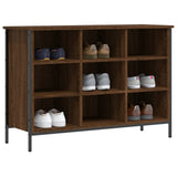 Shoe Cabinet Brown Oak 100x35x70 cm Engineered Wood 831847