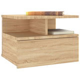 Floating Nightstands 2 pcs Sonoma Oak 40x31x27cm Engineered Wood 800412